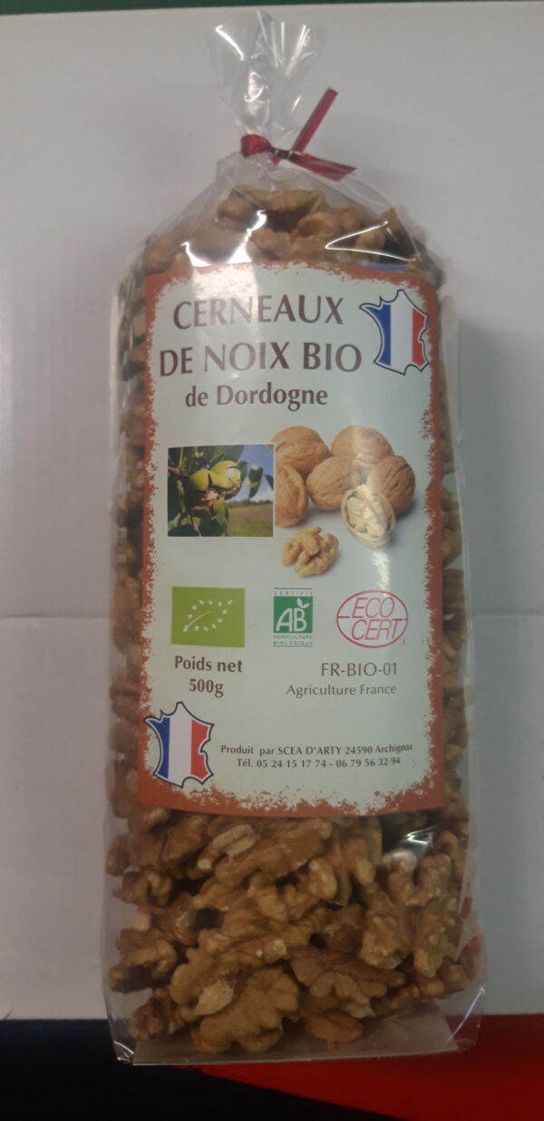 Cerneaux de Noix BIO - 500g- 1ère catégorie, extra moitiés  lot n° 24230425