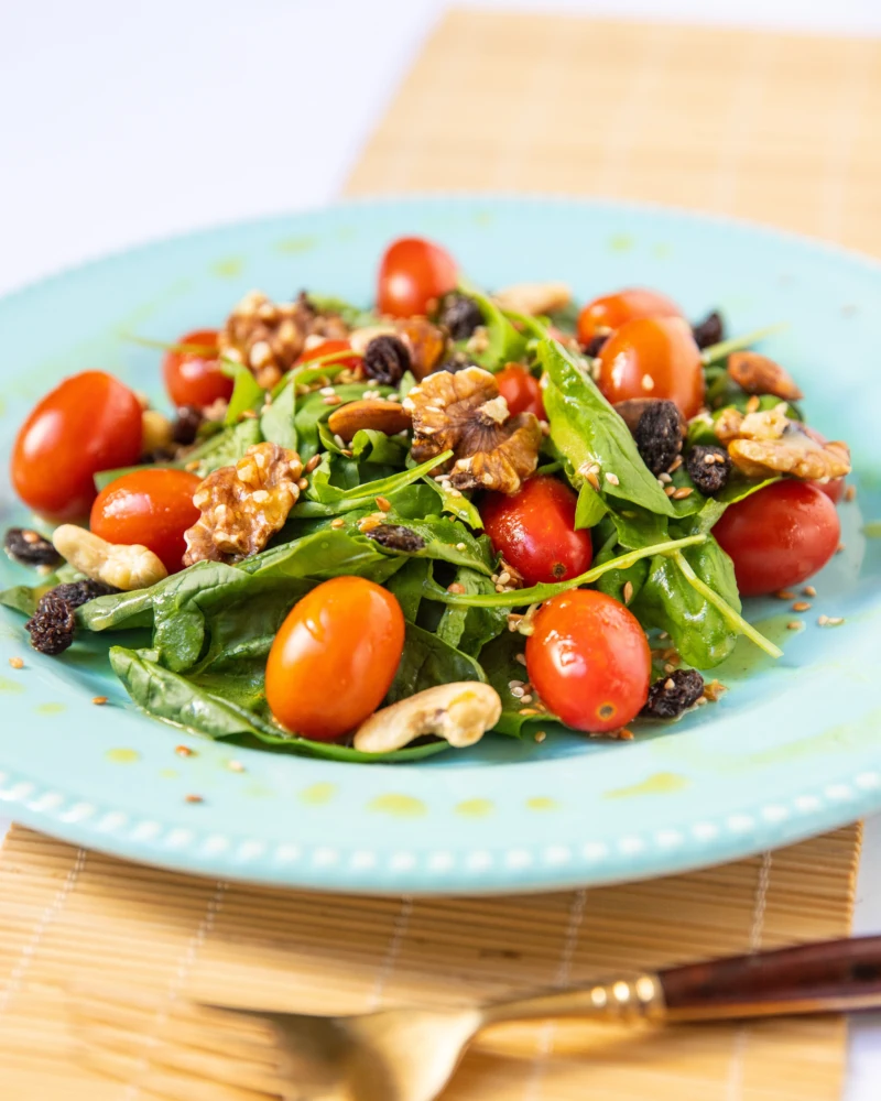 Recette de salade estivale aux noix bio